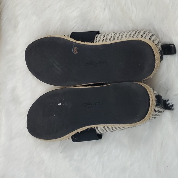 Lord & Taylor Fyona Espadrille Flats Shoes fabric women size 9.5 - Picture 7 of 9